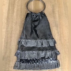 WHITNEY & DAVIS Evening purse with metal and diamanté embellishments